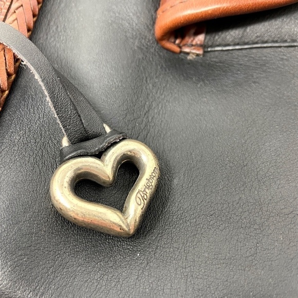 BRIGHTON | Vintage Black Classic Leather Tote - Picture 8 of 16